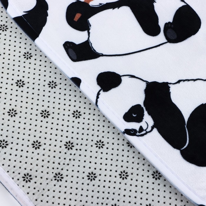 Коврик придверный  Коврик придверный "Panda", 40 х 60 см