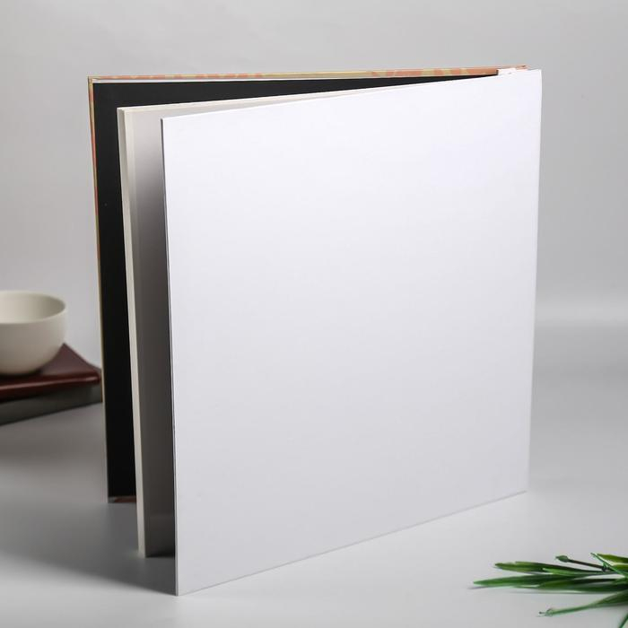 Фотоальбом магнитный 20 листов Фотоальбом магнитный 20 листов "Мишка за чаепитием" плотность 500 гр 33х33х3 см