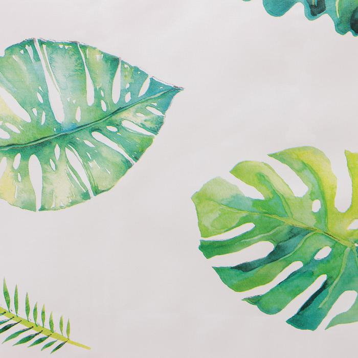 Клеёнка на стол Доляна «Тропики», на тканевой основе, рулон 20 метров, ширина 137 см, общая толщина 0,22 мм, цвет белый Клеёнка на стол Доляна «Тропики», на тканевой основе, рулон 20 метров, ширина 137 см, общая толщина 0,22 мм, цвет белый