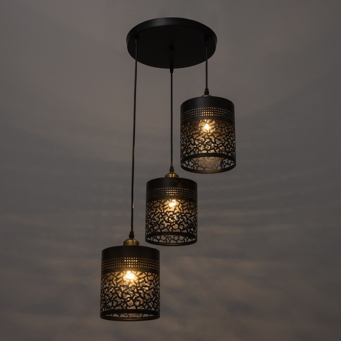 Светильник BayerLux 2747/3 E27 40Вт черный 39x39x24-108 см Светильник BayerLux 2747/3 E27 40Вт черный 39x39x24-108 см