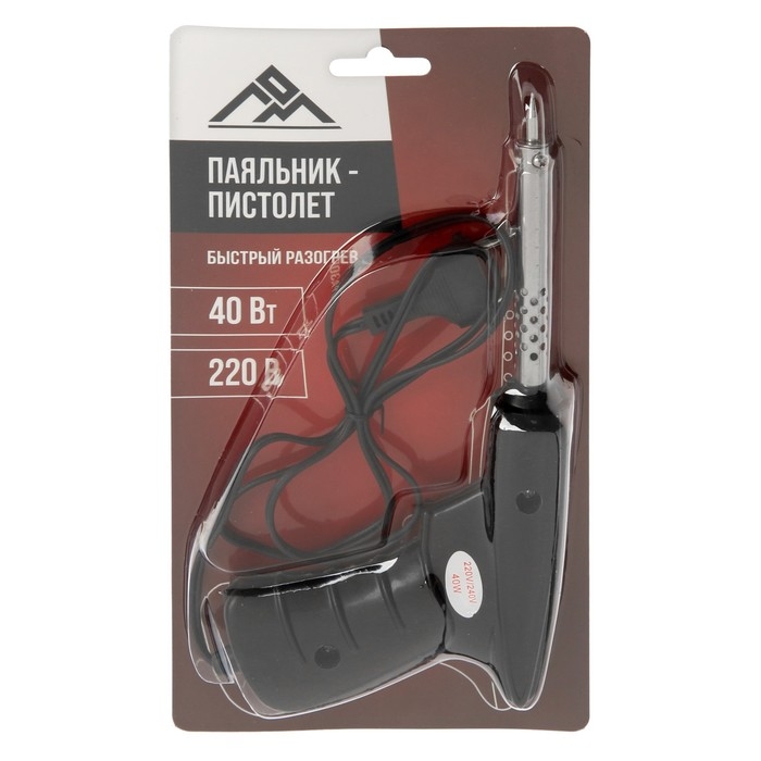 Паяльник - пистолет ЛОМ, 40 Вт, 220 В Паяльник - пистолет ЛОМ, 40 Вт, 220 В