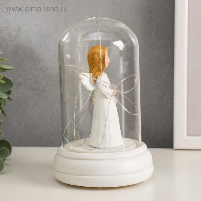 Сувенир полистоун свет  Сувенир полистоун свет "Ангел-девочка с пухлыми щёчками" МИКС 15,7х10,5х10,5 см