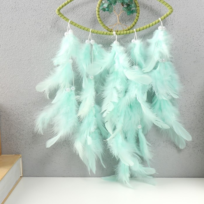 Ловец снов d=7 см Ловец снов d=7 см "Глаз с зеленым деревцем" 44х19,3х0,7 см