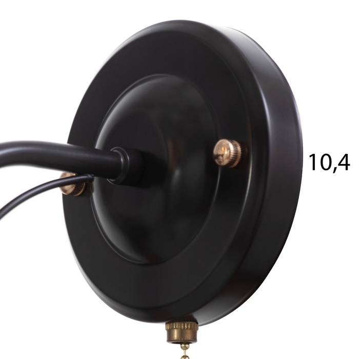 Бра Бра "Акапулько" 1х60Вт Е27 Коричневый, золото 24х13х26,5см