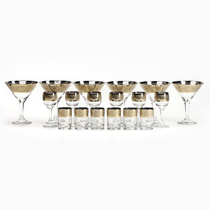 Мини-бар "Версаль" барная стойка, 6 мартини, 6 рюмок, 6 стопок