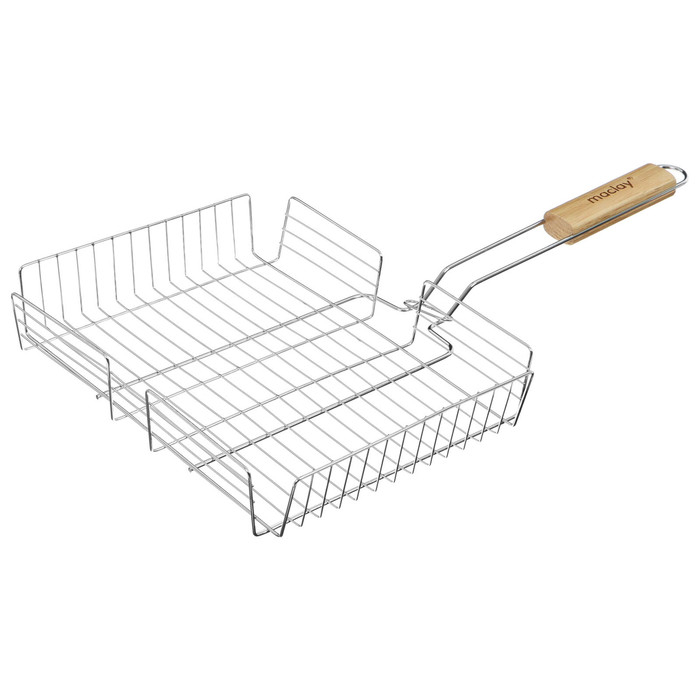 Решётка гриль универсальная maclay, 25x31 см, хромированная сталь, для мангала Решётка гриль универсальная maclay, 25x31 см, хромированная сталь, для мангала