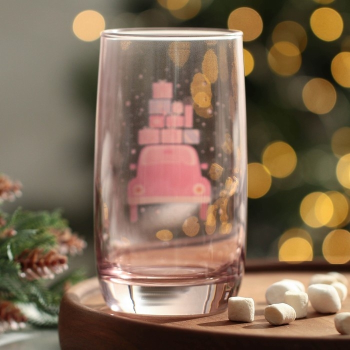 Новый год. Стакан стеклянный «Подарки», 330 мл Новый год. Стакан стеклянный «Подарки», 330 мл