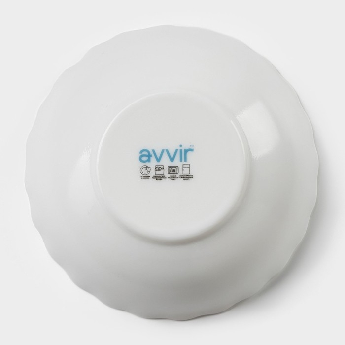 Салатник «Дива», 1 л, d=20 см, стеклокерамика, цвет белый Салатник «Дива», 1 л, d=20 см, стеклокерамика, цвет белый