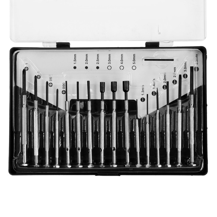 Набор отверток для точных работ ТУНДРА, PH - SL - Hex - M, 16 шт. Набор отверток для точных работ ТУНДРА, PH - SL - Hex - M, 16 шт.