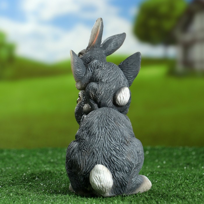 Садовая фигура  Садовая фигура "Зайчата" 20х18см