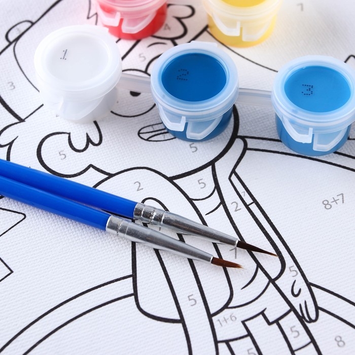 Картина по номерам для детей Картина по номерам для детей "Диппер" 15х15 см, Гравити Фолз