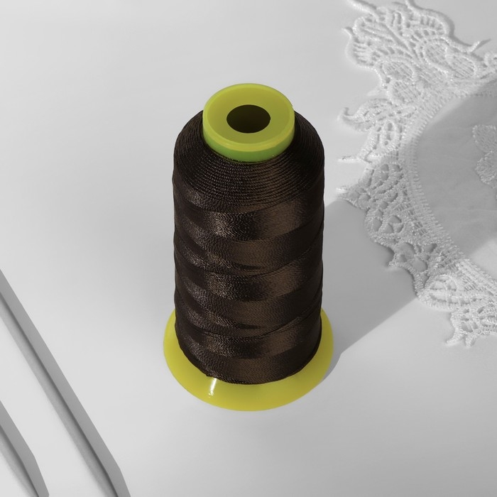 Нитки обувные, 300D/3, 800 м, цвет коричневый Нитки обувные, 300D/3, 800 м, цвет коричневый