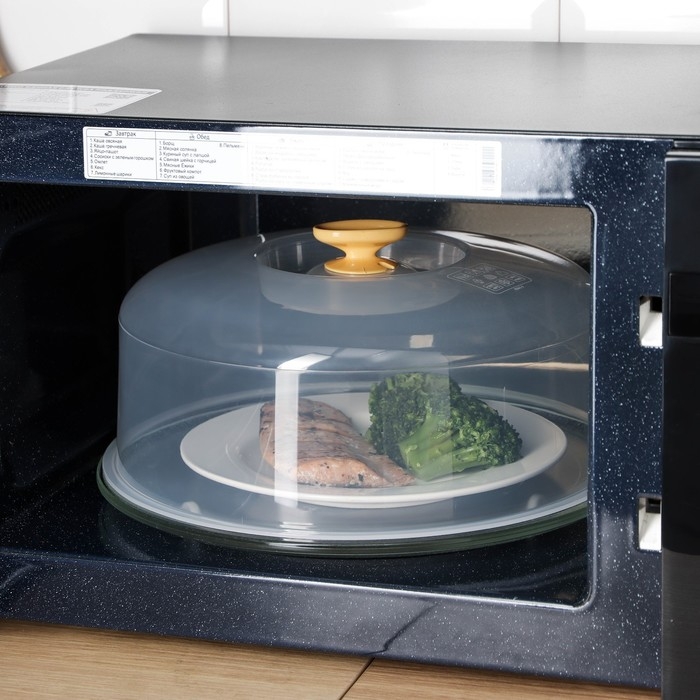 Крышка для СВЧ, d=27 см, цвет МИКС Крышка для СВЧ, d=27 см, цвет МИКС