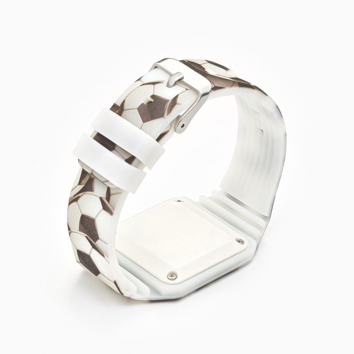 Часы наручные электронные, детские, Часы наручные электронные, детские, "Футбольные", ремешок l-23.5 см