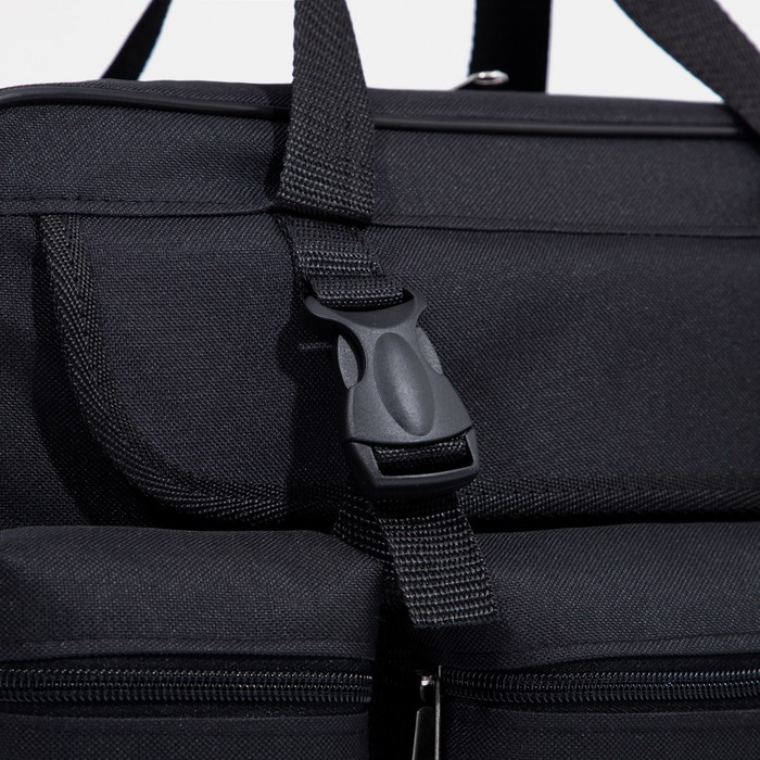 Сумка мужская «ЗФТС», цвет чёрный Сумка мужская «ЗФТС», цвет чёрный