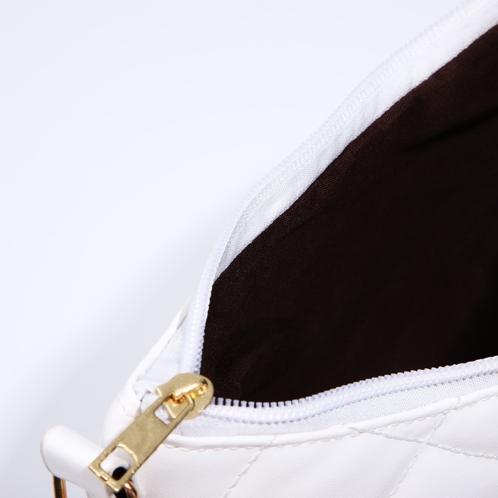 Сумка кросс-боди на молнии, цвет белый Сумка кросс-боди на молнии, цвет белый