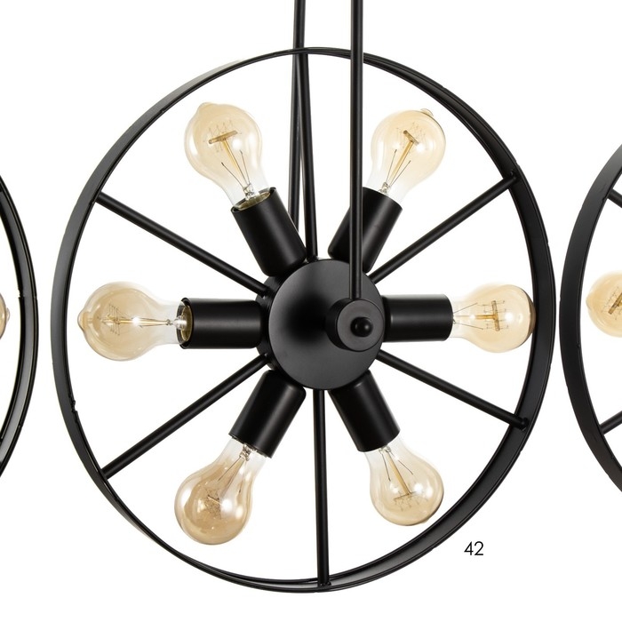 Светильник BayerLux Светильник BayerLux "Колеса" 18x40Вт E27 черный 65х10х150 см
