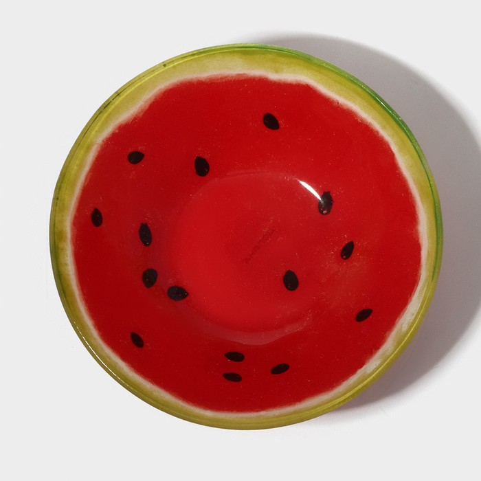 Набор тарелок стеклянных Доляна «Сладкий арбуз», 19 предметов: 6 десертных тарелок, 6 обеденных тарелок, 6 мисок, салатник Набор тарелок стеклянных Доляна «Сладкий арбуз», 19 предметов: 6 десертных тарелок, 6 обеденных тарелок, 6 мисок, салатник