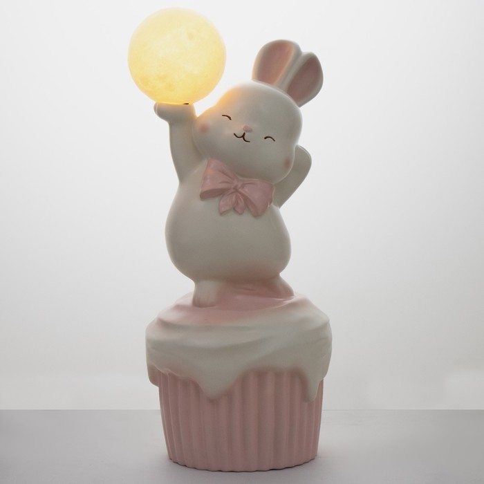 Торшер  Торшер "Зайка" LED USB розовый 30х30х69см