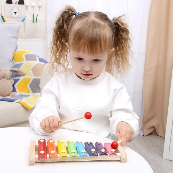 Игрушка музыкальная Металлофон, 8 тонов Игрушка музыкальная Металлофон, 8 тонов