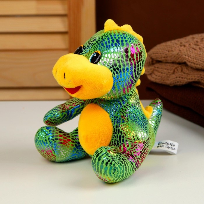 Мягкая игрушка «Дракон», блестящая, 17 см, цвета МИКС Мягкая игрушка «Дракон», блестящая, 17 см, цвета МИКС