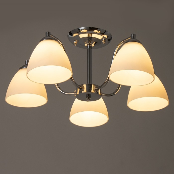 Люстра Люстра "Мирна" 5хЕ27 40т хром 55х55х36 см BayerLux