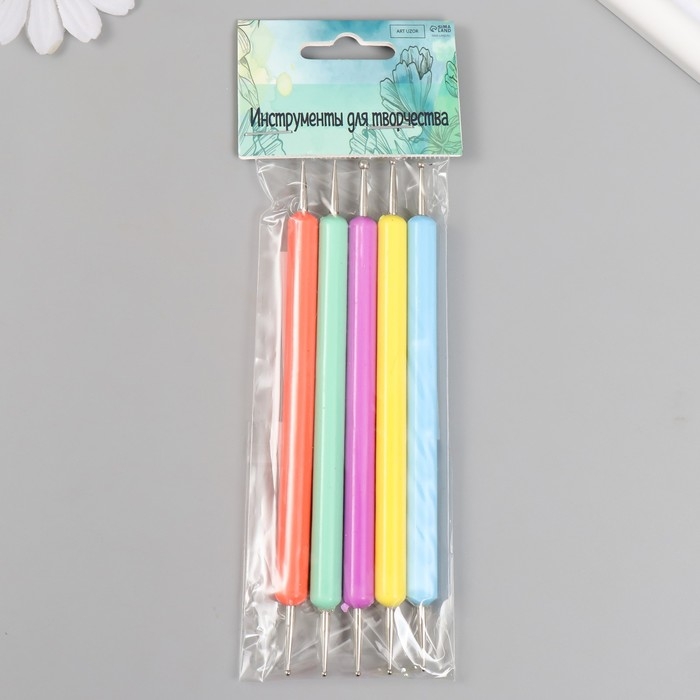 Инструменты для придания формы фоамирану  Инструменты для придания формы фоамирану "Пастель" набор 5 шт 12 см