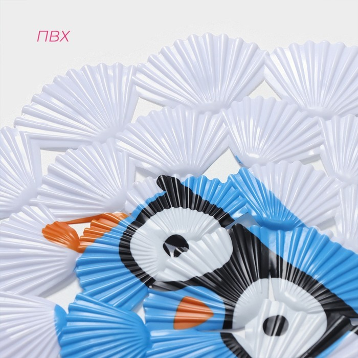 Коврик противоскользящий в ванну на присосках Доляна «Совы», 37×67 см Коврик противоскользящий в ванну на присосках Доляна «Совы», 37×67 см