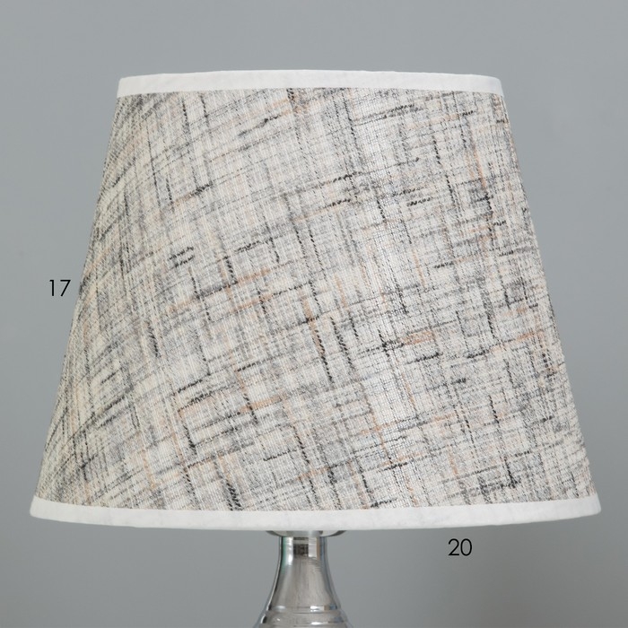 Лампа настольная Лампа настольная "Адель" 1х40Вт Е27 220В серебро 21х21х37 см RISALUX