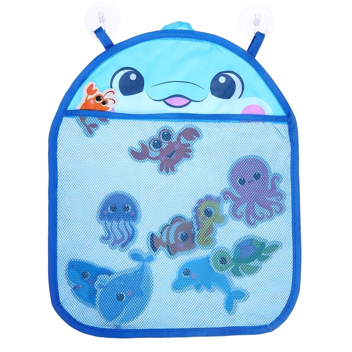 Игровой набор для ванной «Морской мир», сетка для хранения, игрушки Игровой набор для ванной «Морской мир», сетка для хранения, игрушки