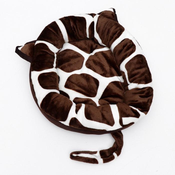 Лежанка Perseiline ЛМ-10 45 x 45 x 12 см, с хвостом и ушками, микс цветов Лежанка Perseiline ЛМ-10 45 x 45 x 12 см, с хвостом и ушками, микс цветов