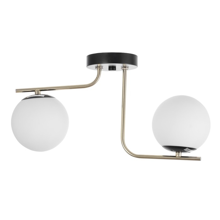 Люстра Люстра "Скарлет" 2х40Вт Е27 Чёрный, золото 33х13,5х16см