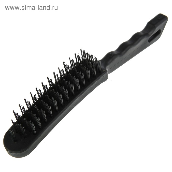 Щетка металлическая ручная ЛОМ, пластиковая рукоятка, 5-рядная Щетка металлическая ручная ЛОМ, пластиковая рукоятка, 5-рядная
