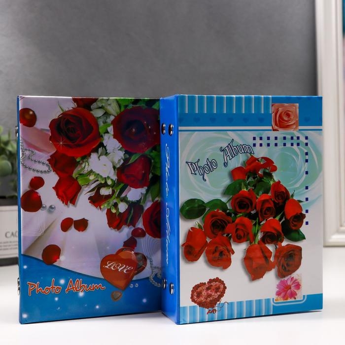 Фотоальбом на 100 фото 10х15 см  Фотоальбом на 100 фото 10х15 см "Яркость лета" 16,5х13,5х5,5 см МИКС