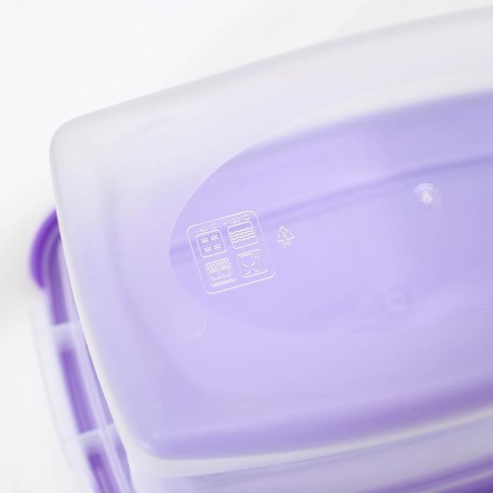 Контейнер для продуктов «Каскад», 1 л, прозрачный, крышка микс Контейнер для продуктов «Каскад», 1 л, прозрачный, крышка микс