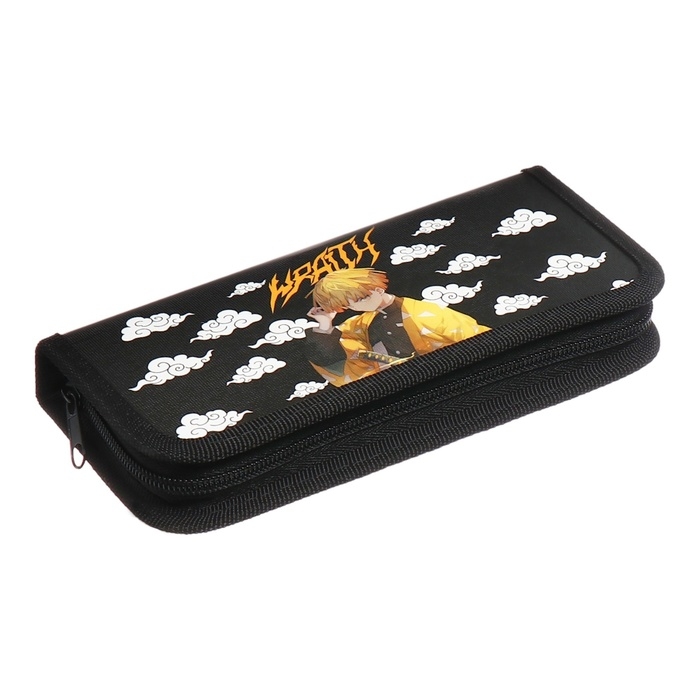 Пенал 1 секция, 90 х 195 х 25 мм, Calligrata  Пенал 1 секция, 90 х 195 х 25 мм, Calligrata "Аниме клинок", ламинированный картон