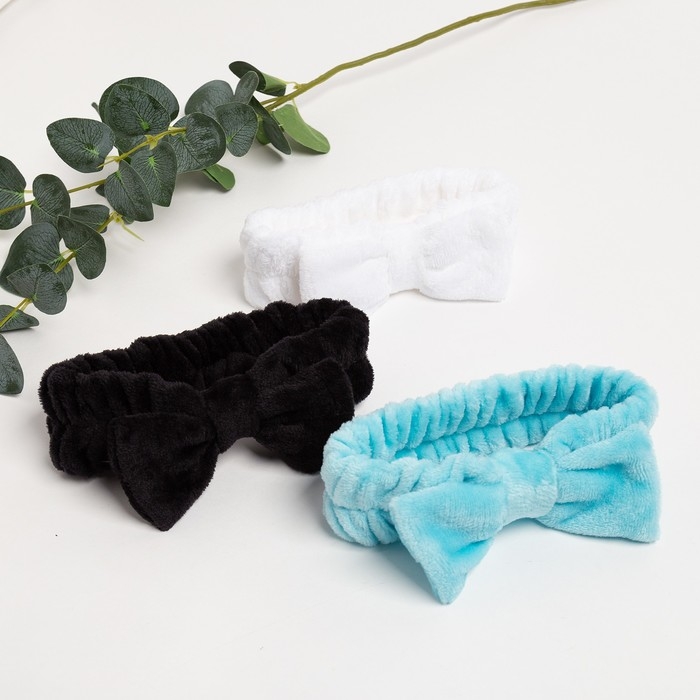 Повязка на голову Этель, цвет голубой, 100% п/э Повязка на голову Этель, цвет голубой, 100% п/э