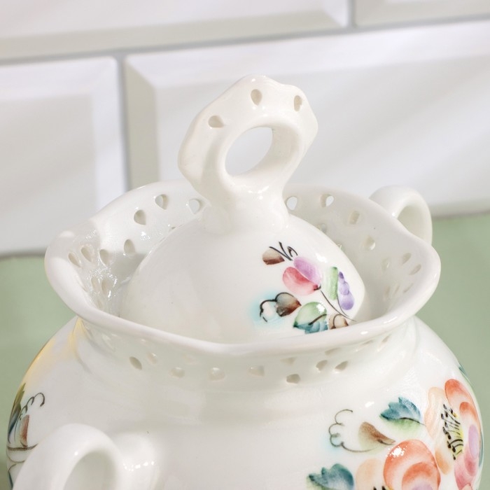 Банка с ложкой Банка с ложкой "Каприз", 19 х 10 х 16,5 см, 560 мл, Рогочая Н.В.