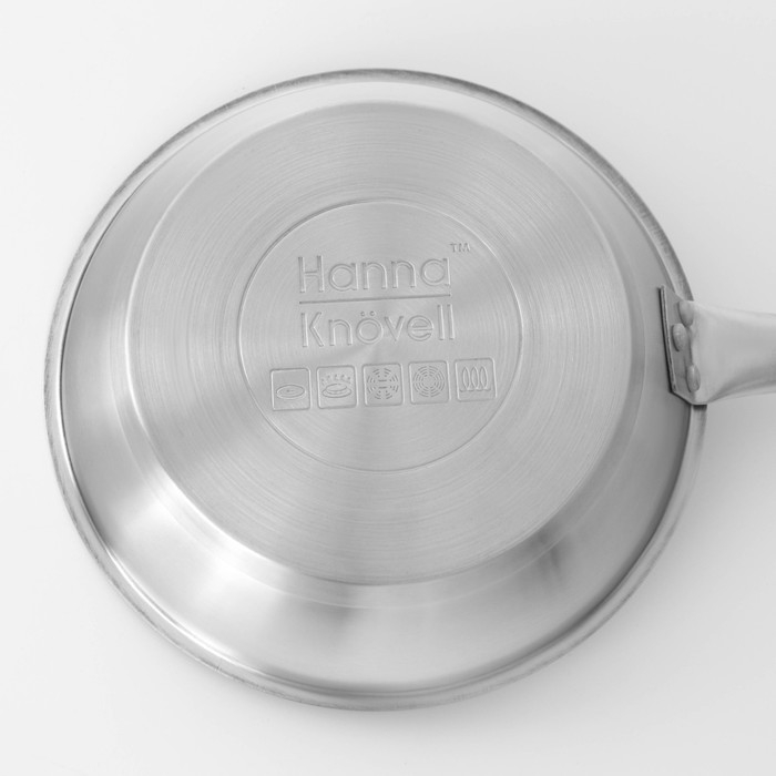 Сковорода из нержавеющей стали Hanna Knövell, d=22 см, h=5,5 см, толщина стенки 0,6 мм, длина ручки 21,5 см, антипригарное покрытие, индукция Сковорода из нержавеющей стали Hanna Knövell, d=22 см, h=5,5 см, толщина стенки 0,6 мм, длина ручки 21,5 см, антипригарное покрытие, индукция