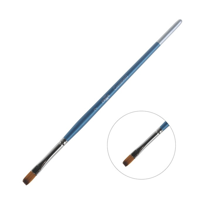 Кисть синтетика, плоская №7, Кисть синтетика, плоская №7, "Гамма"