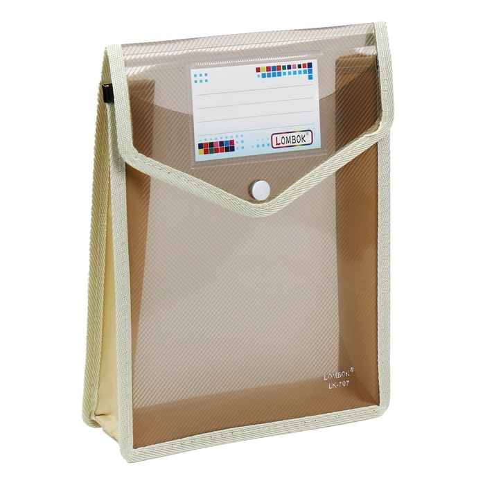 Папка-конверт на кнопке А5, 500 мкр, с расширением, вертикальная, карман для визиток, МИКС Папка-конверт на кнопке А5, 500 мкр, с расширением, вертикальная, карман для визиток, МИКС