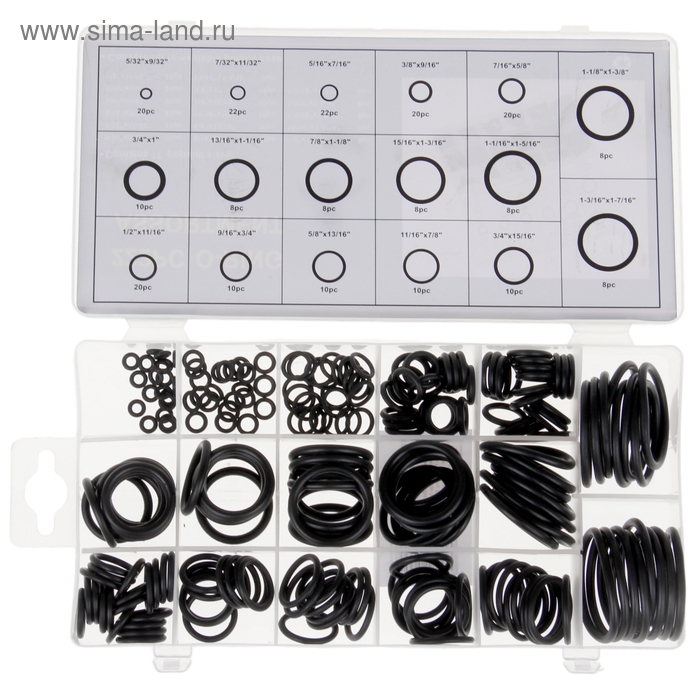 Набор прокладок резиновых, 222 шт Набор прокладок резиновых, 222 шт
