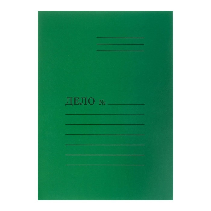 Набор скоросшивателей 5 штук, Calligrata  Набор скоросшивателей 5 штук, Calligrata "Дело", 300г/м2, до 200 листов, картон мелованный, зелёный