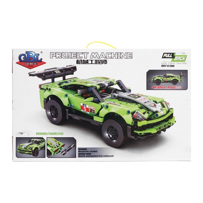 Конструктор инерционный «Спорткар», коллекционная модель, 501 деталь Конструктор инерционный «Спорткар», коллекционная модель, 501 деталь