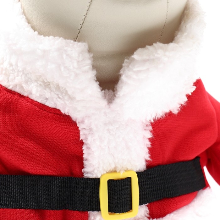 Новый год. Новогодний костюм для собак  Новый год. Новогодний костюм для собак "Клаус", размер S (ДС 25, ОГ 35 см)