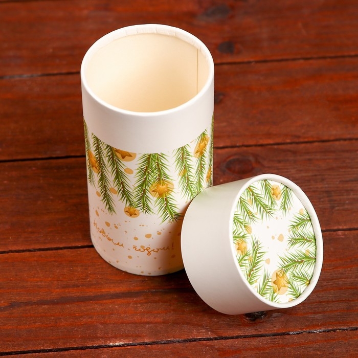 Коробка  Коробка "С Новым годом" завальцованная без окна 8 х 14,5 см