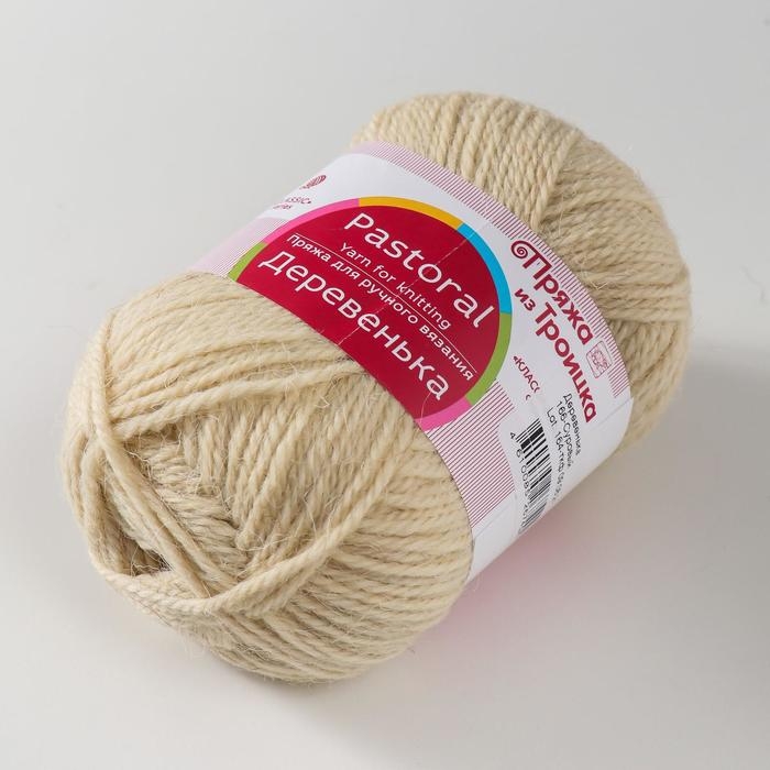 Пряжа Пряжа "Деревенька" 100% шерсть 170м/100гр (166 суровый)