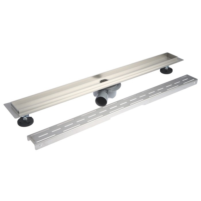 Трап линейный AFLORN AF20207-80, 800х70 мм, c флaнцeм своб. вращения 360°, нерж. сталь Трап линейный AFLORN AF20207-80, 800х70 мм, c флaнцeм своб. вращения 360°, нерж. сталь