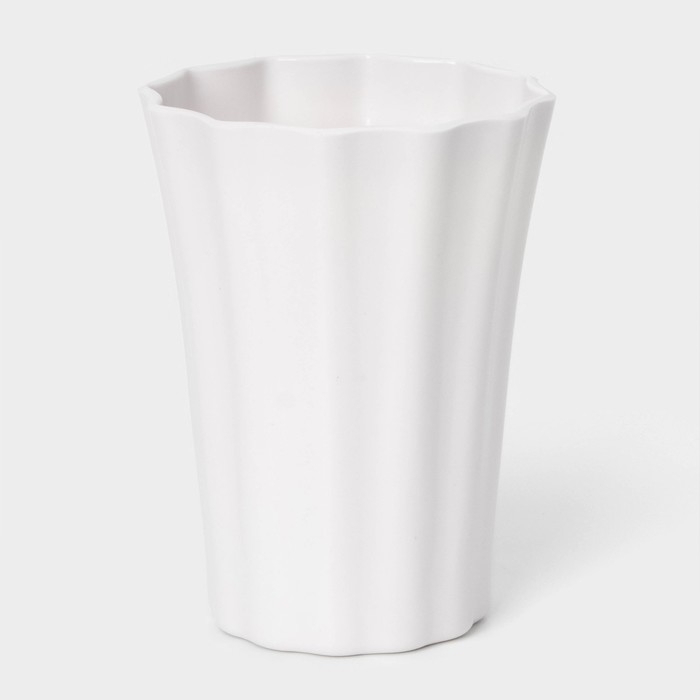 Ваза для цветов, 13,7×18 см, цвет белый Ваза для цветов, 13,7×18 см, цвет белый