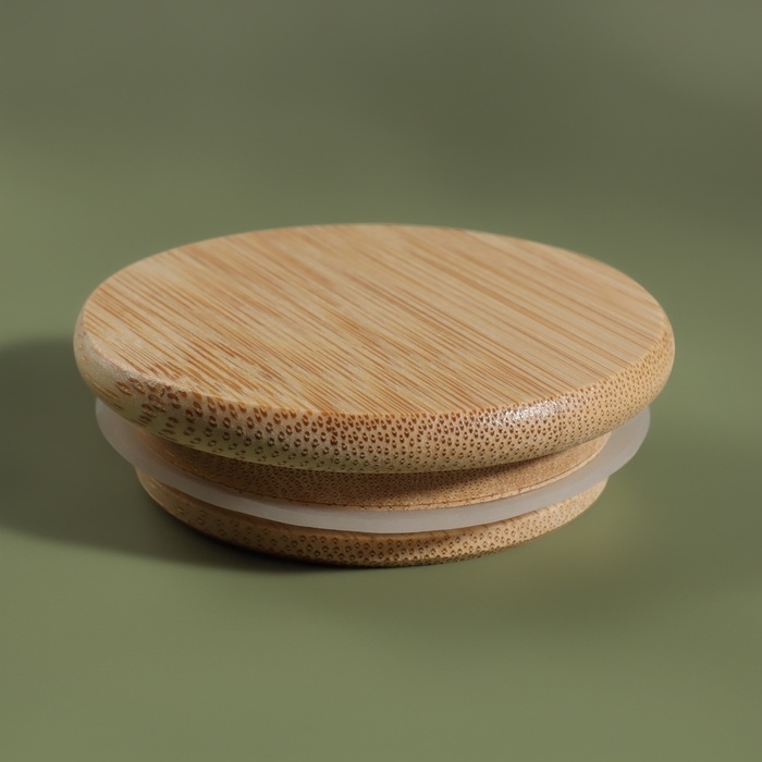 Органайзер для хранения ватных палочек «BAMBOO», с крышкой, d6,5 × 10 см, в картонной коробке, цвет прозрачный/коричневый Органайзер для хранения ватных палочек «BAMBOO», с крышкой, d6,5 × 10 см, в картонной коробке, цвет прозрачный/коричневый